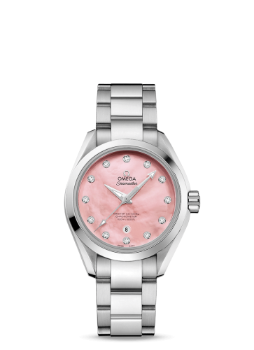 Omega Seamaster Aqua Terra 150M Master Co-Axial 34 Stainless Steel / Pink MOP / Bracelet